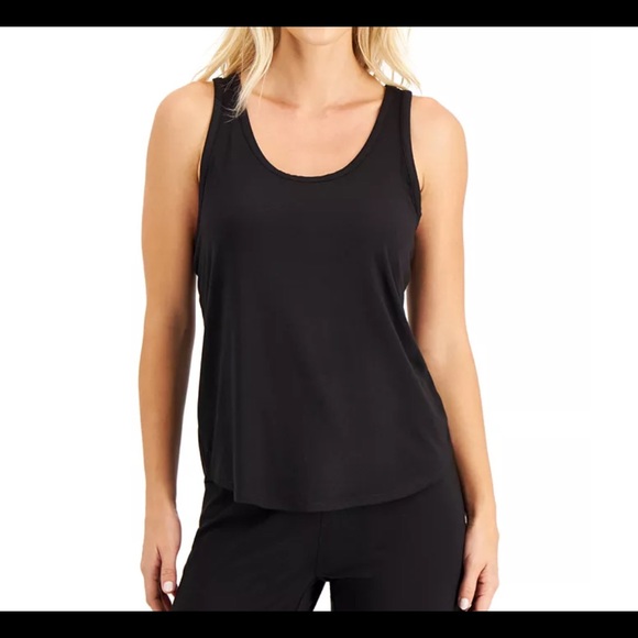 Alfani Tops - Alfani Black Tank Top sz M Ultrasoft super cute Modest NWOT Loungewear Cami